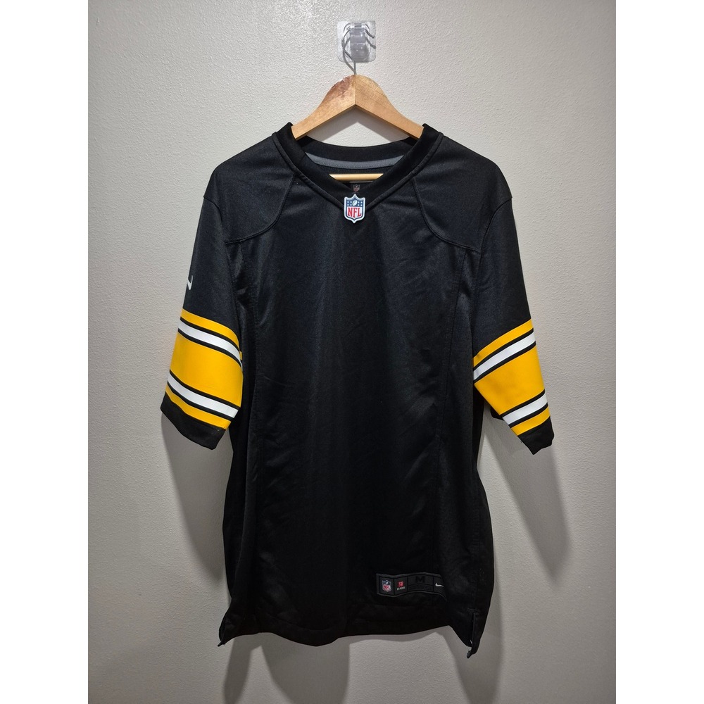 Nike‎ Pittsburgh Steelers NFL On Field Mens Jersey Black Medium V-Neck NWOT